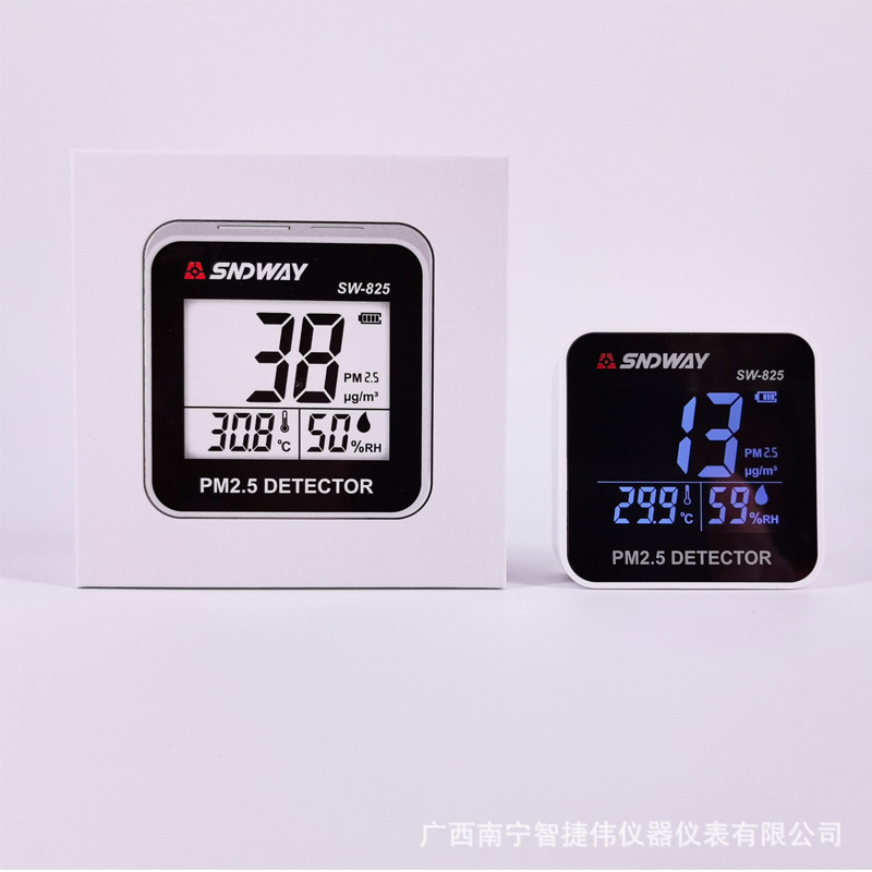 Sndway Air Quality Detector Sw825 Home Environment Pm2.5 Monitor Dust Haze Temperature and Humidity