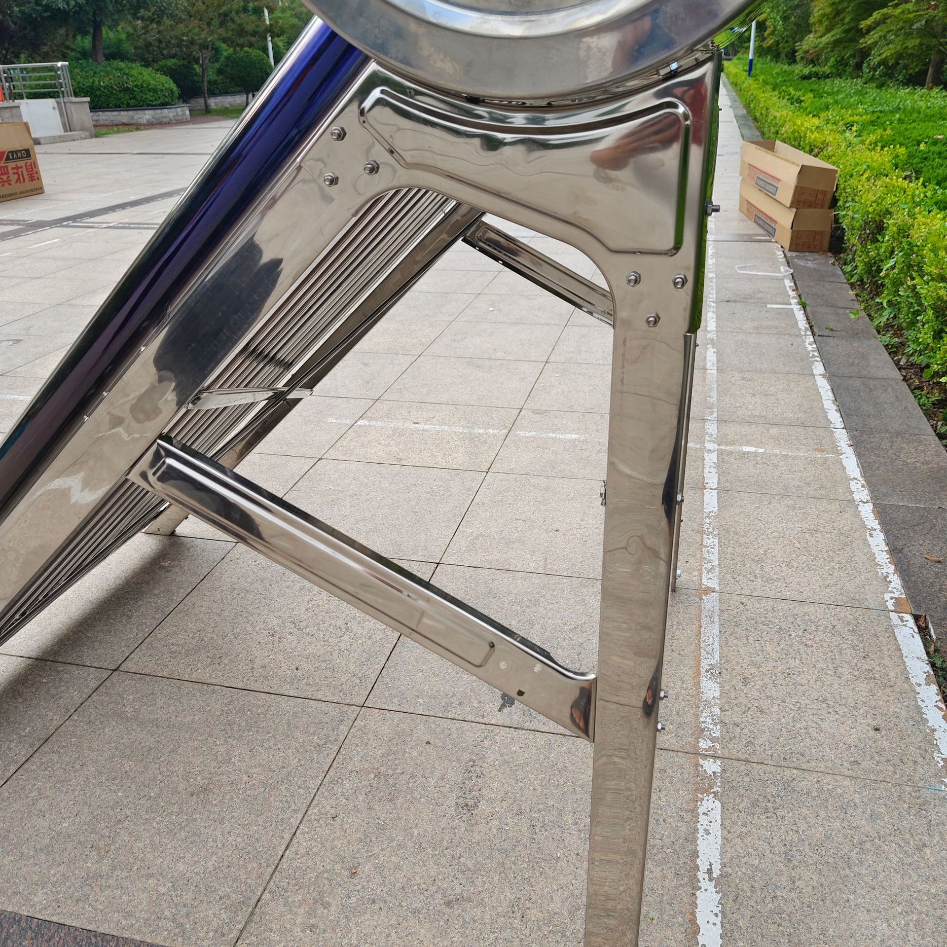 Factory wholesale solar water heater bracket household solar bracket stainless steel bracket color steel solar rack