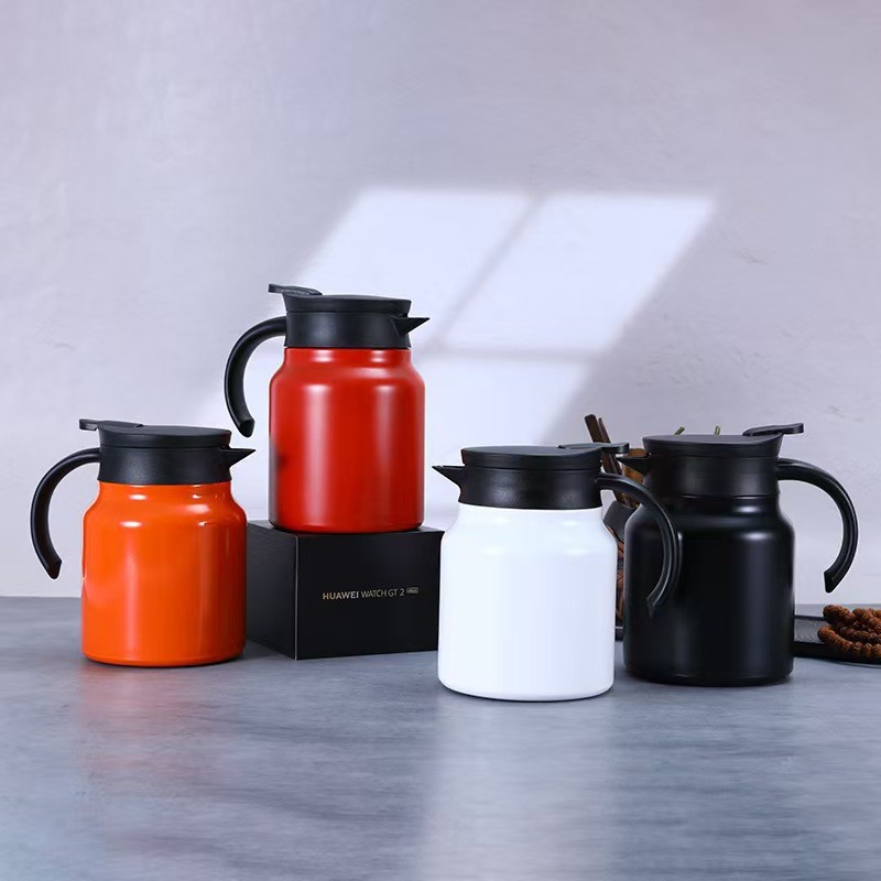 Чайник для тушения из нержавеющей стали 316, 1000 мл, большой объем, изолированный, для воды, для чая, с отделением воды, портативный