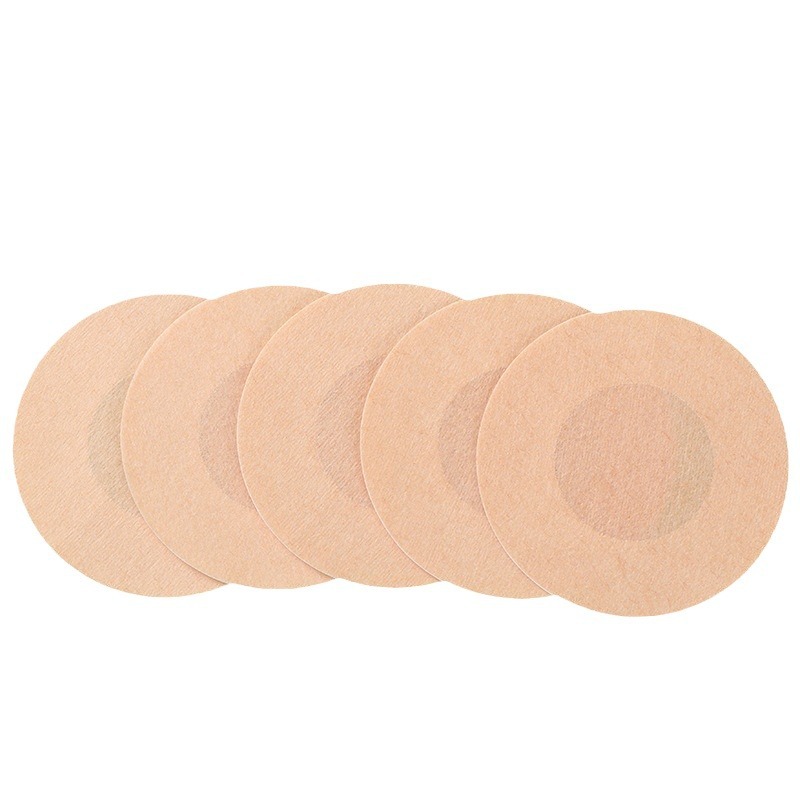 Disposable Breast Patch, Round Plum Blossom Heart-Shaped Breast Patch, Anti-Exposure, Anti-Bump Nipple Patch, Breathable, Traceless Breast Patch