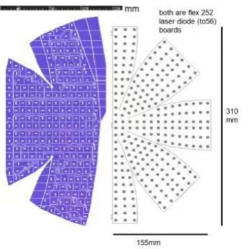 The development and design of the hair-generating cap pcba adopts TO 56 650nm infrared laser diode multi-lamp integrated electricity.