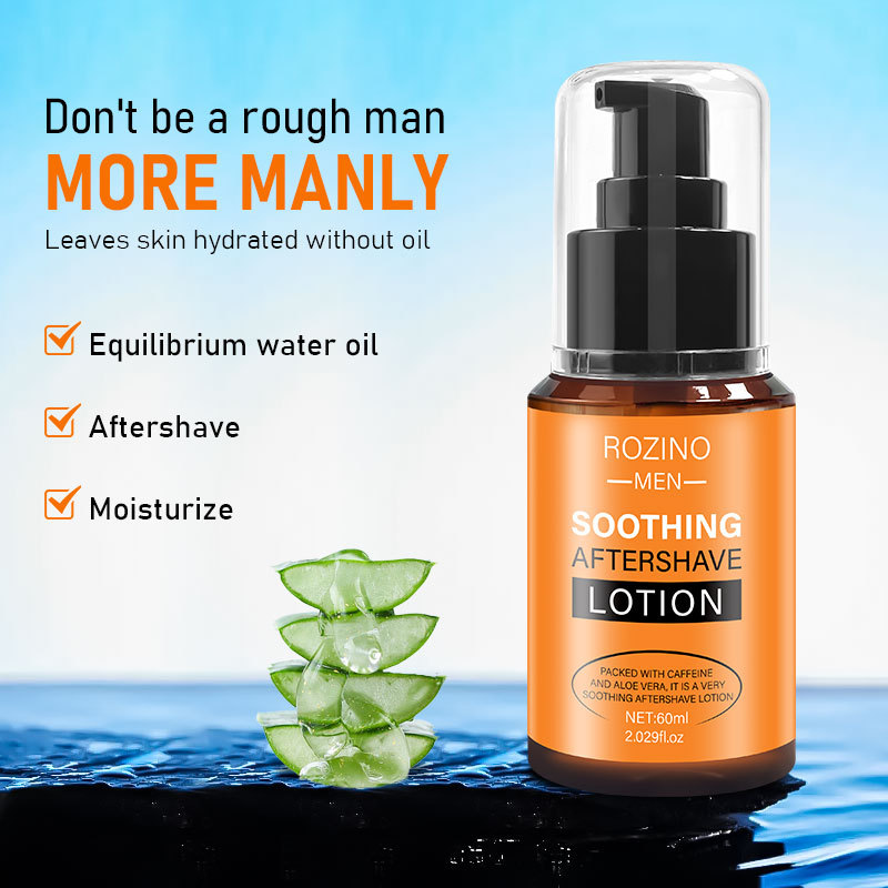 Full English aftershave beard care lotion ROZINO moisturizing and hydrating men's cross-border foreign trade factory direct sales