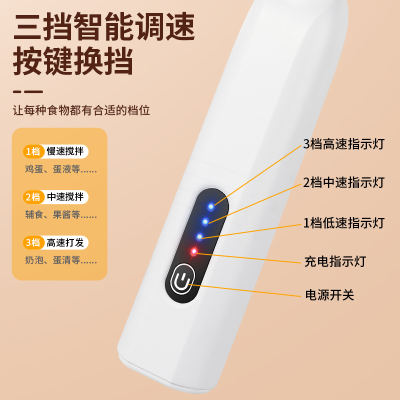 Jll7602 Geelyilai Egg Beater Electric Milk Frother Coffee Milk Mini Milk Foaming Stirring Stick Frother