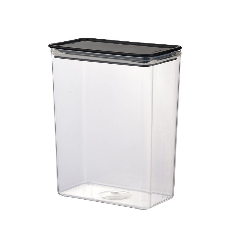 Milk tea fruit powder box crisper square sealed jar large square bean bucket transparent storage milk tea shop coffee fruit powder box