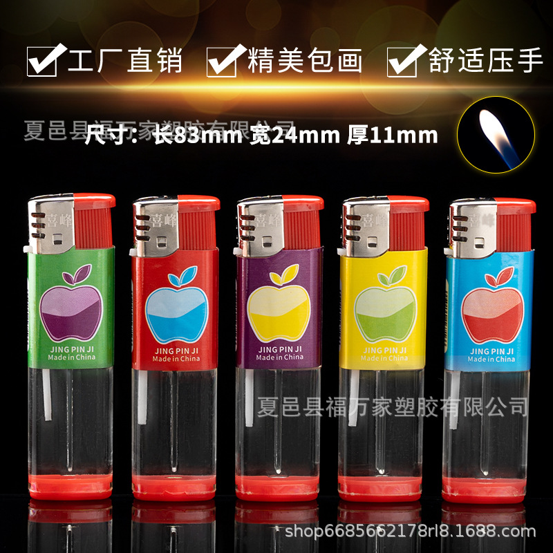 Одноразовая электронная зажигалка Xifeng оптовая прямая реклама машина утолщенная 909 полупакетная роспись яблоко Китай