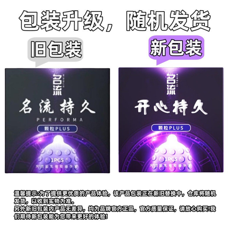 Celebrity Long-Lasting Particle Plus Condom (Single Pack) Hotel Family Planning Couple Intercourse Adult Products Sex Toys