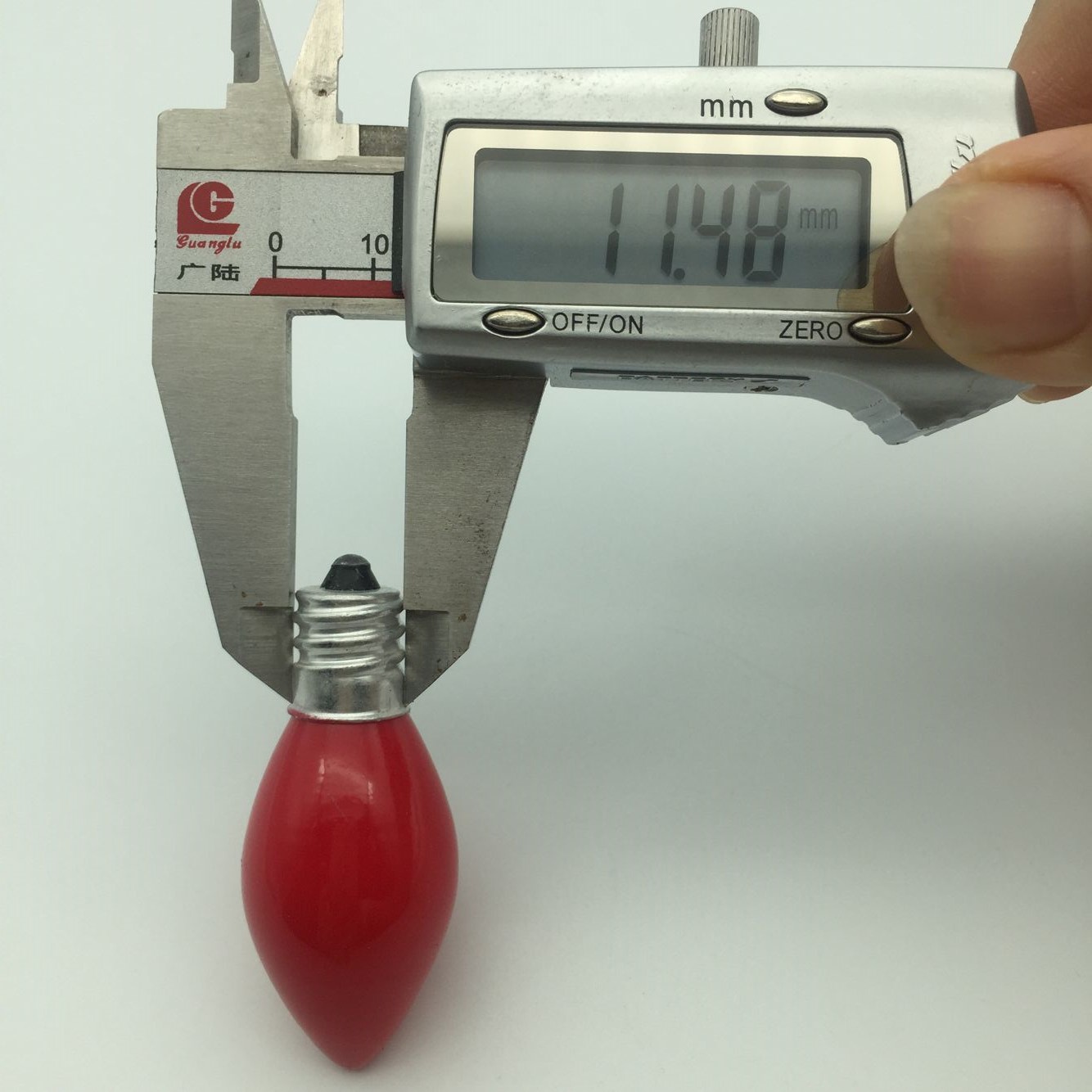 C7E12 small tip Red Lotus desk wax glass incandescent bulb long Ming Buddha lamp electric incense burner bulb