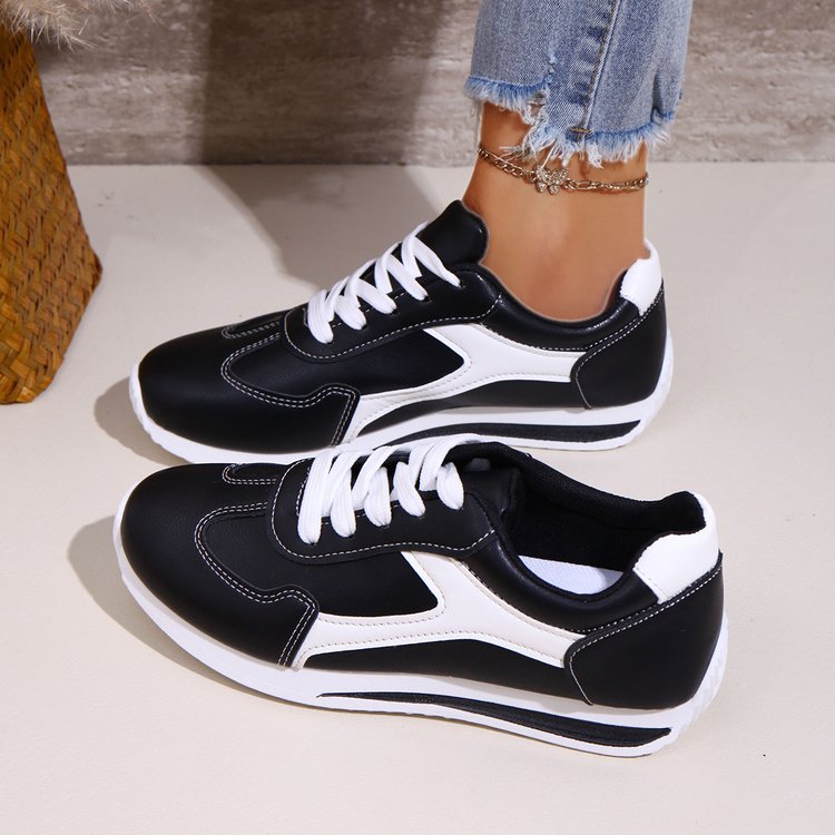 2025 New Cross-Border Export Large Size Spring and Autumn Women's Shoes Fashionable Sneakers Comfortable Cross-Border Amazon Temu Dropshipping
