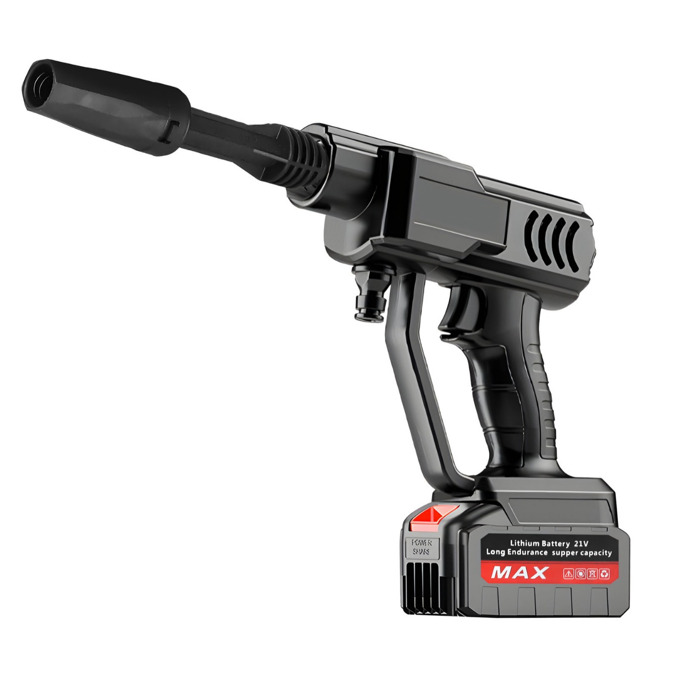 Wireless car washing machine household portable lithium battery car washing high pressure water gun charging high power watering car washing water gun