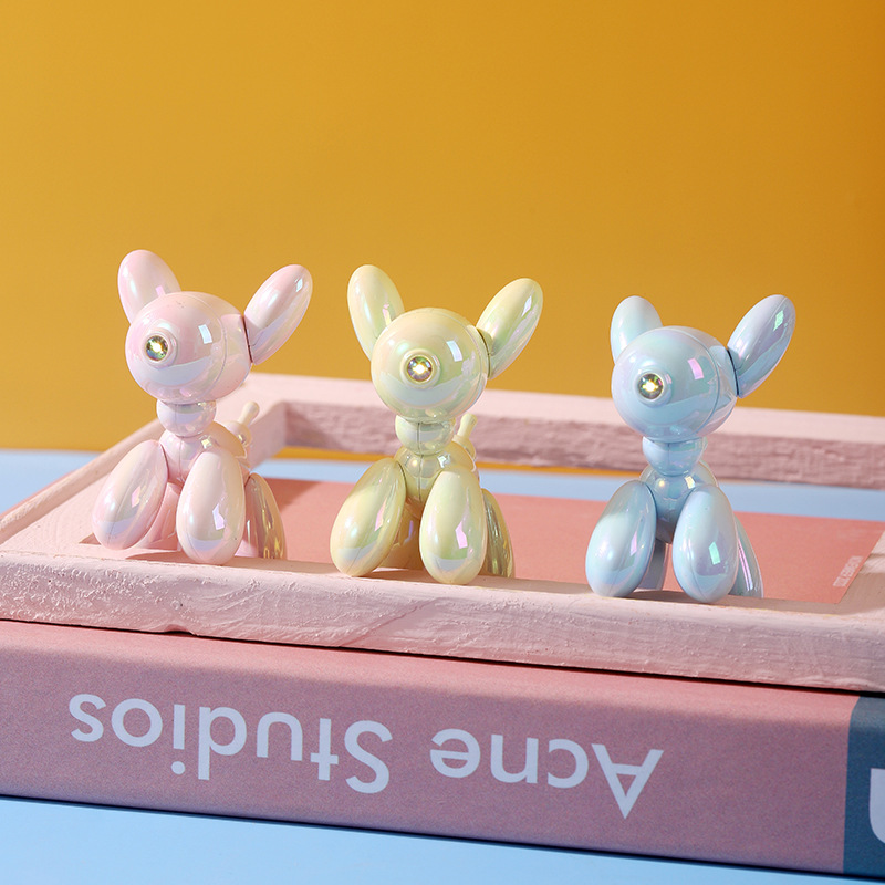 Colorful Balloon Dog Night Light Three Lighting Effects