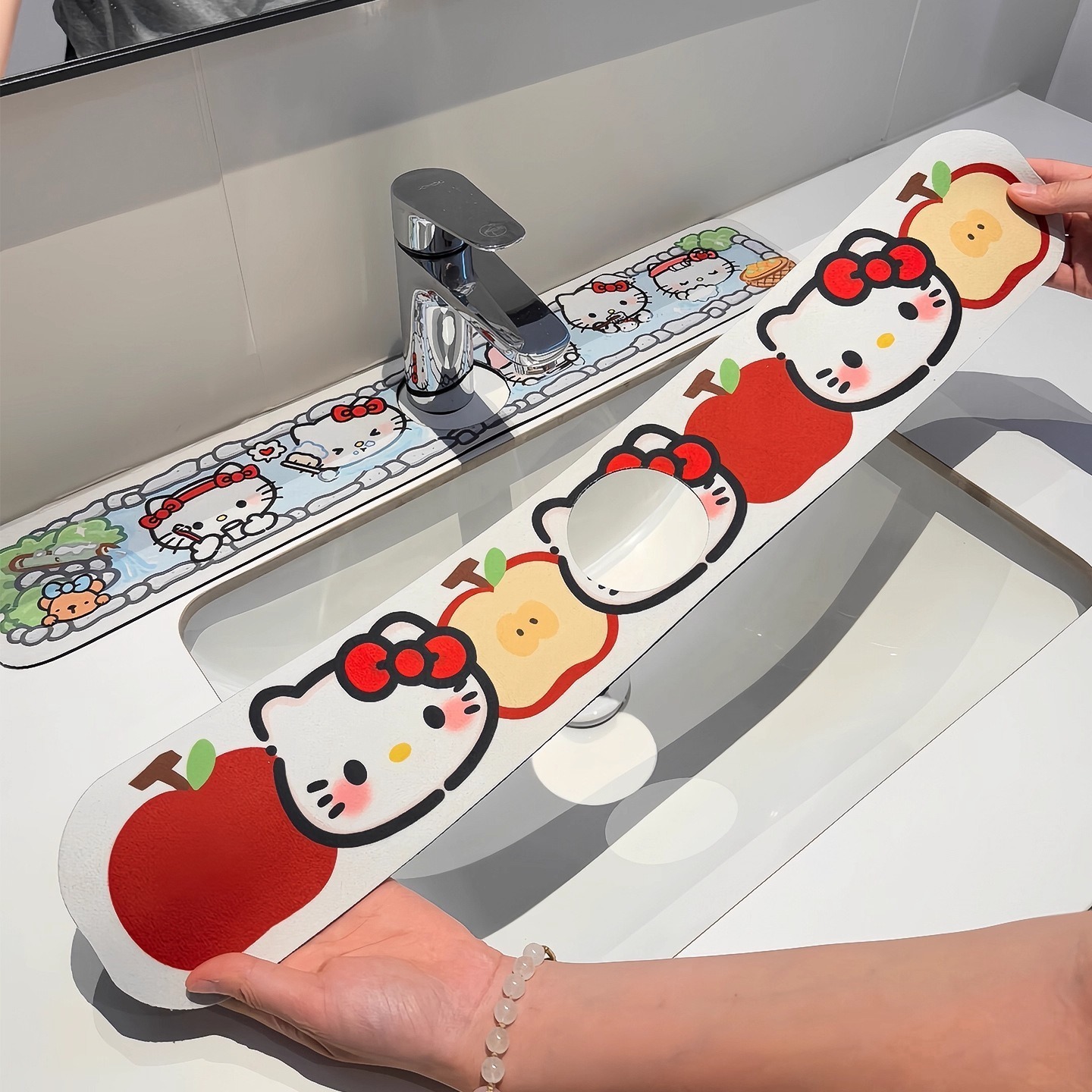 Мультяшный милый новый коврик для слива, водопоглощающий нескользящий коврик для стола, термостойкий коврик для кофейного стола в гостиной