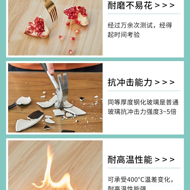 Factory Direct Tempered Glass Panel Desktop Coffee Table Dining Table Glass Panel Countertop Round Rectangular Special Shape