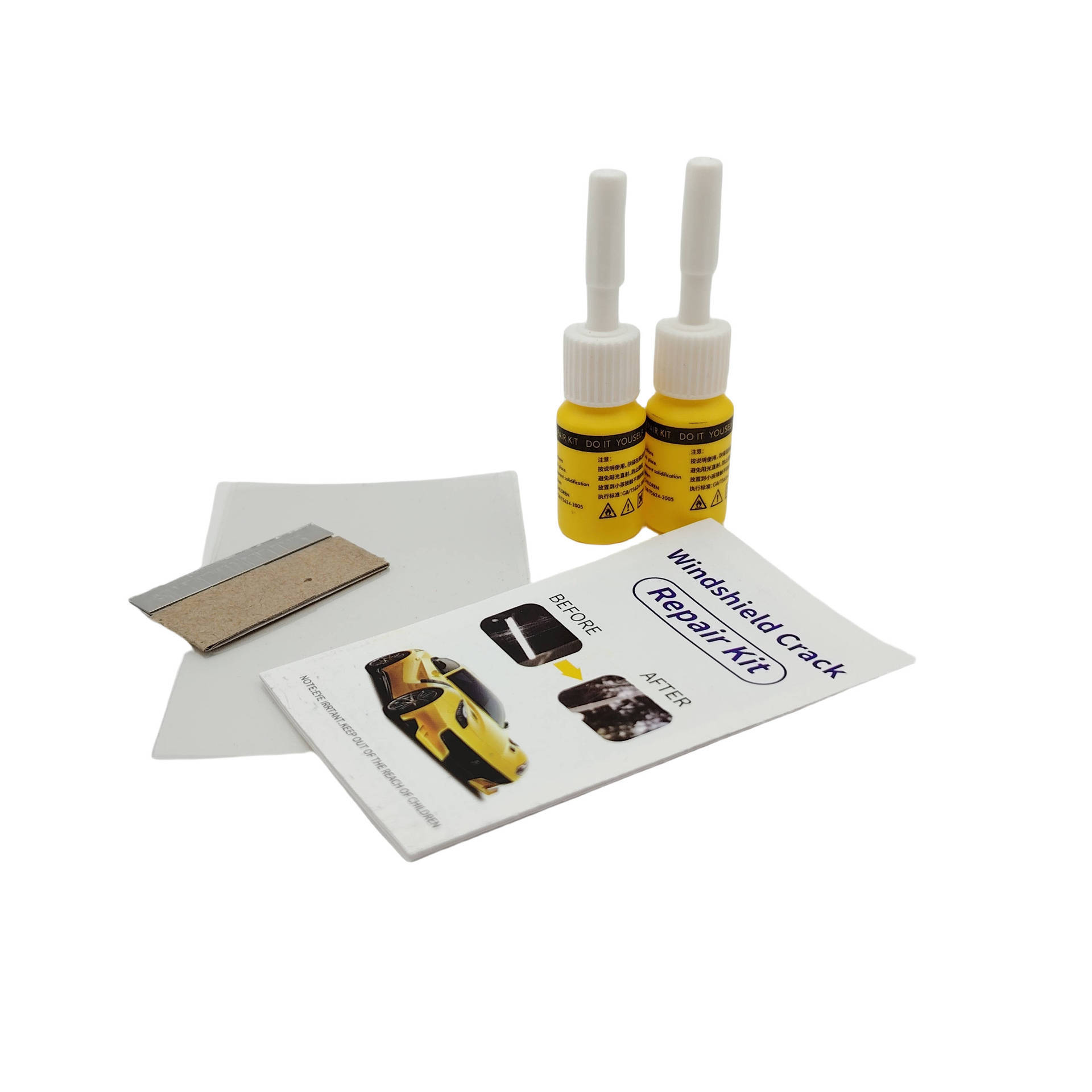 Cross-Border Wholesale of Popular Car Glass Repair Fluid, Front Windshield Repair Tools, Repair Agent Set Wholesale