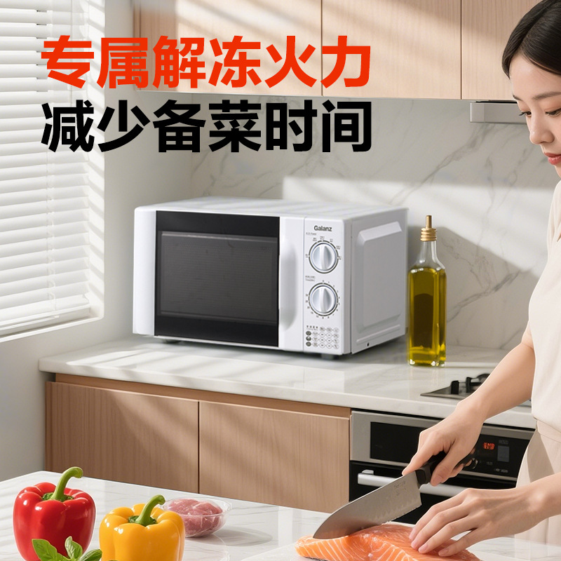 Galanz Microwave Oven 20L Variable Frequency First-Level Energy Efficiency Turntable Heating Household Multi-Functional New Product Upgrade D4W0