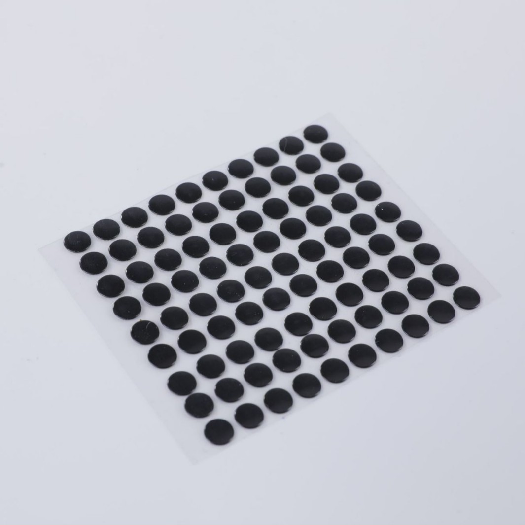 Adhesive Round Mouse Silicone Foot Pads Anti-Collapse Wear-Resistant Black Milky White Anti-Slip Rubber Pads 6*0.5 Manufacturer Wholesale