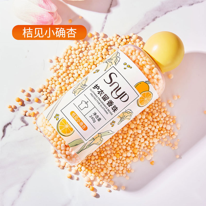 Household clothing color protection protective clothing long-lasting softener particles 240g bottled one-piece delivery laundry fragrance beads wholesale