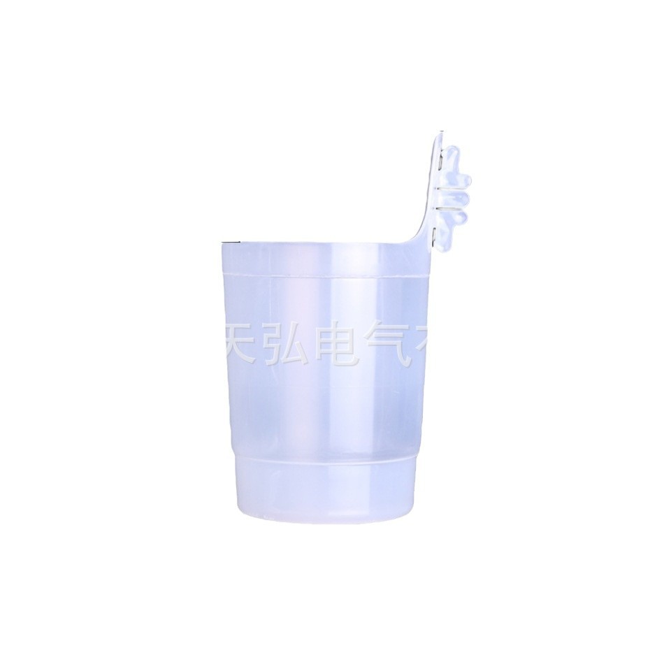Automotive wiring harness tooling fixture terminal protection cup with rubber band wire harness plastic cup