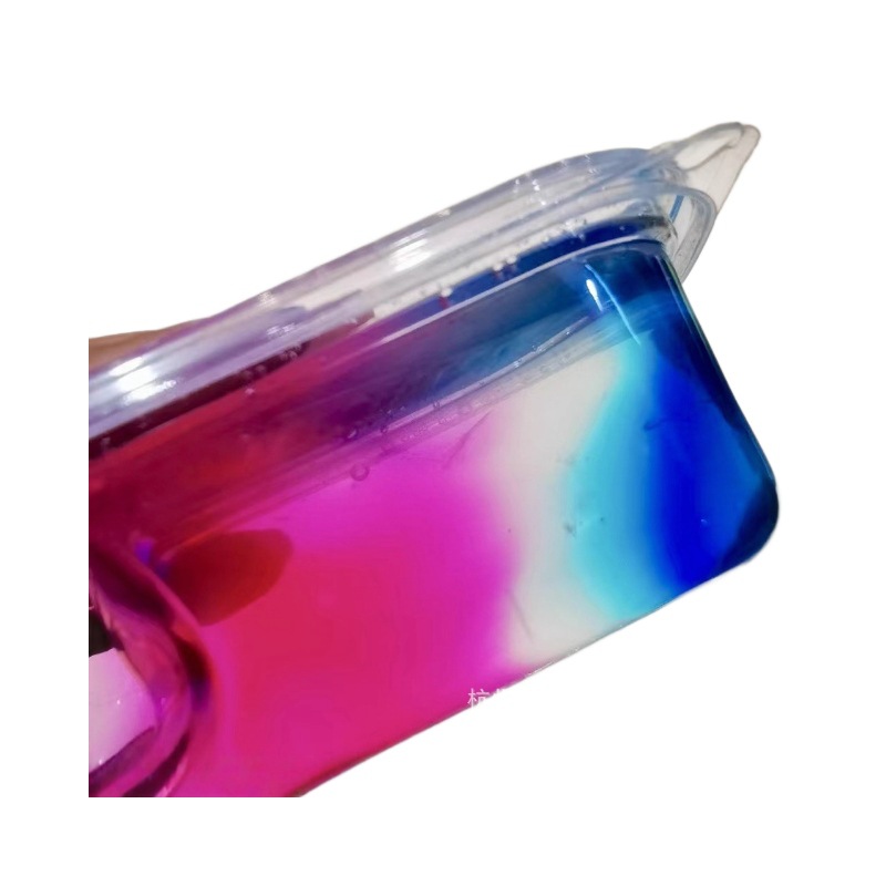 Factory Wholesale Internet-Famous Crystal Slime Mist, the More You Play, the Bigger It Becomes, Slime Stall, Bubble Slime, Gradient Color Mud, Foaming