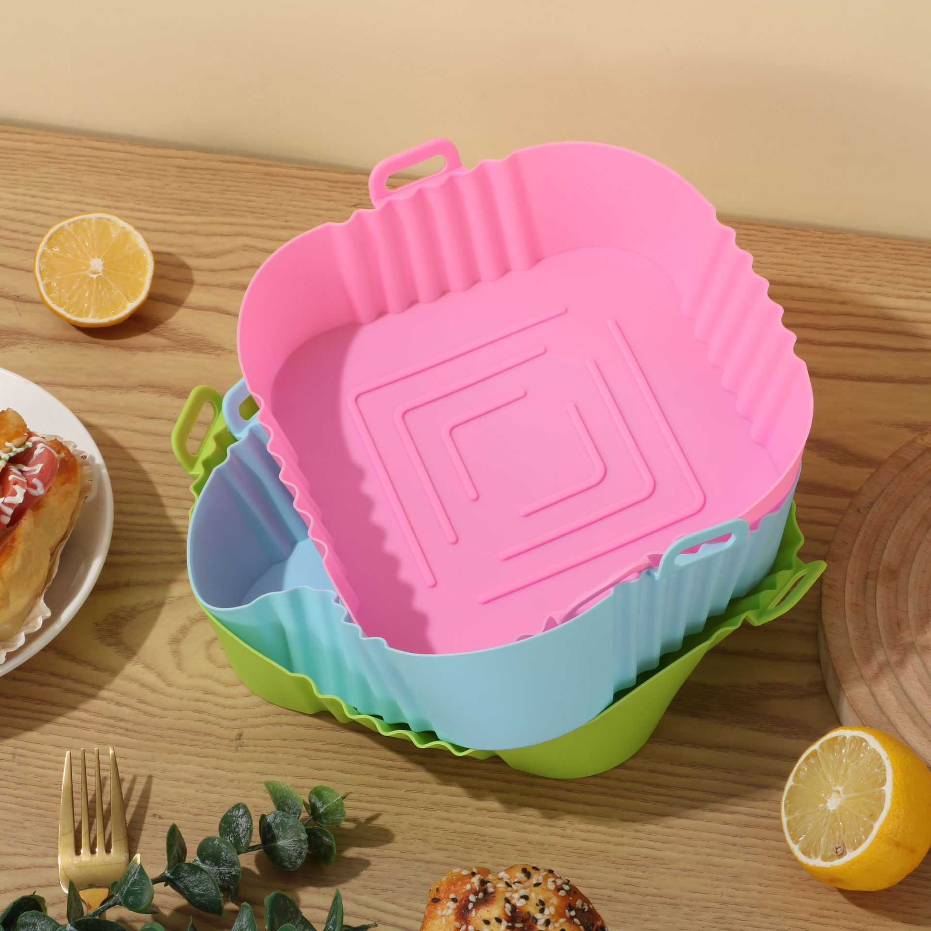 Оптовая продажа силиконового коврика для фритюра, термоизоляционного, водонепроницаемого