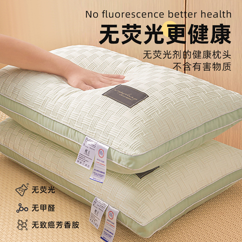 Жаккардовая подушка для дома и отеля, подушка для общежития, одна подушка из полиэфирного волокна, опт для домашнего текстиля