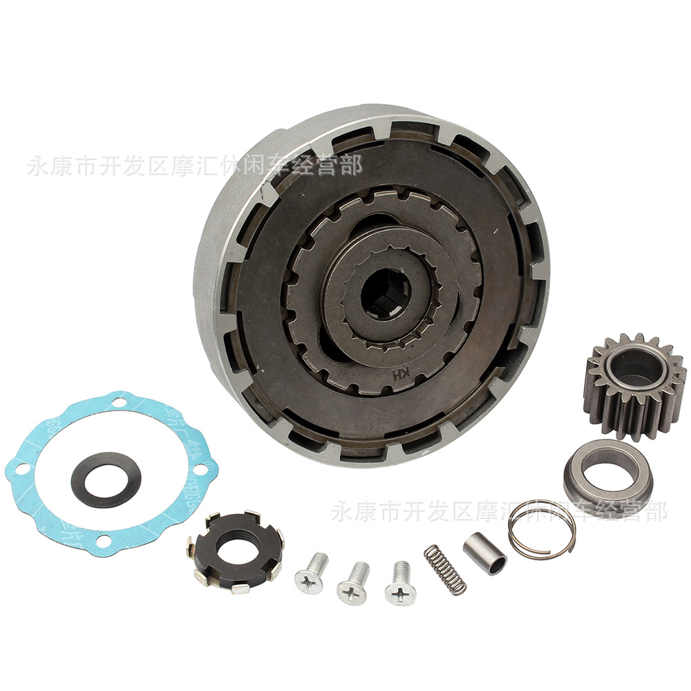 Curved beam Beach Motorcycle accessories 17 teeth C70 Dayang DY 100 110CC engine clutch plate assembly