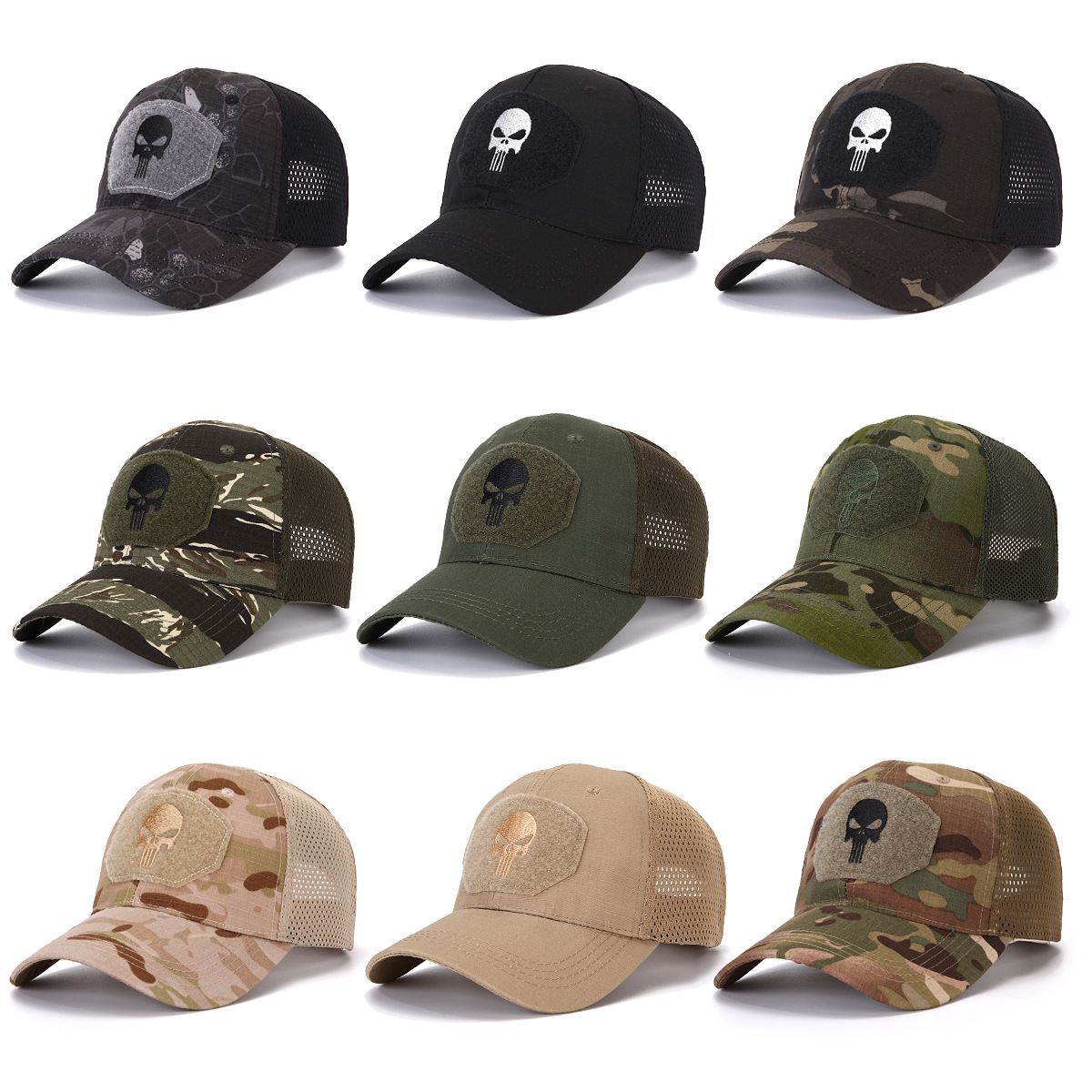 Военная бейсболка с питоновым узором, тактическая камуфляжная шляпа для мужчин, спортивная кепка с липучкой, черепная кепка