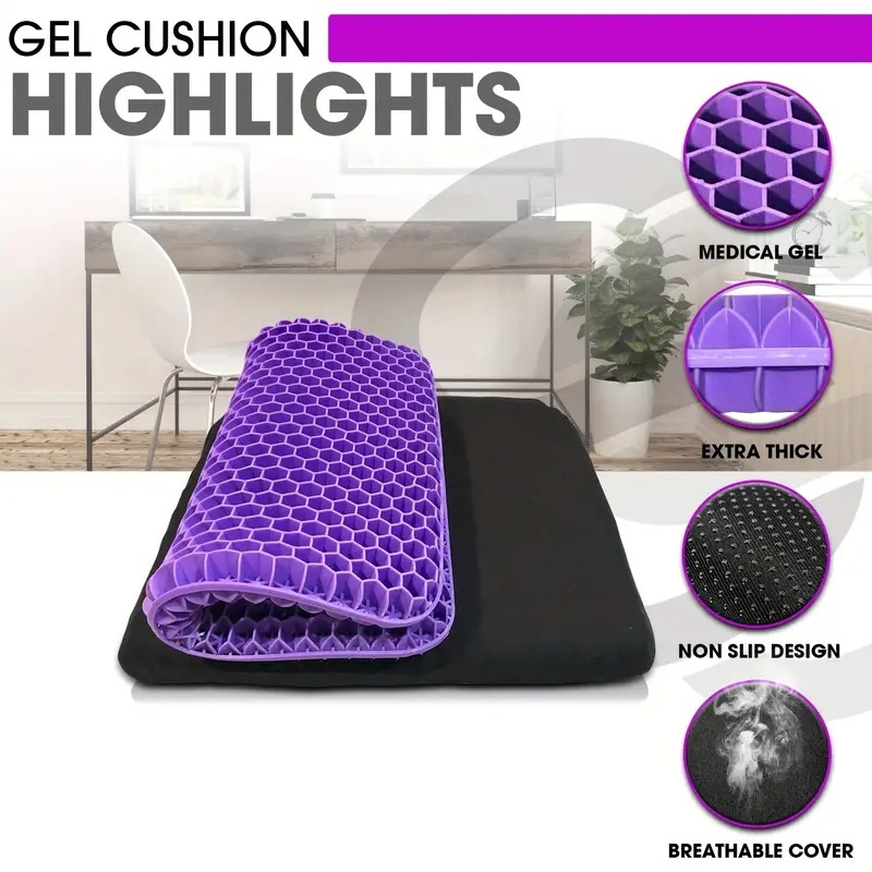 Wholesale Summer Ice Cushion Japanese Honeycomb Gel Cushion Office Sedentary Silicone Butt Cushion Car Cooling Seat Cushion