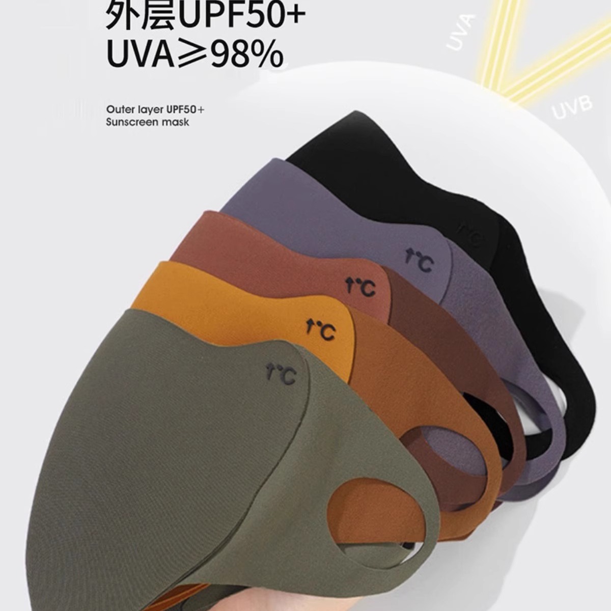 Autumn and Winter Maillard High-Looking Warm Windproof Mask Winter Outdoor Eye Protection Breathable Protective Cold-Proof Mask