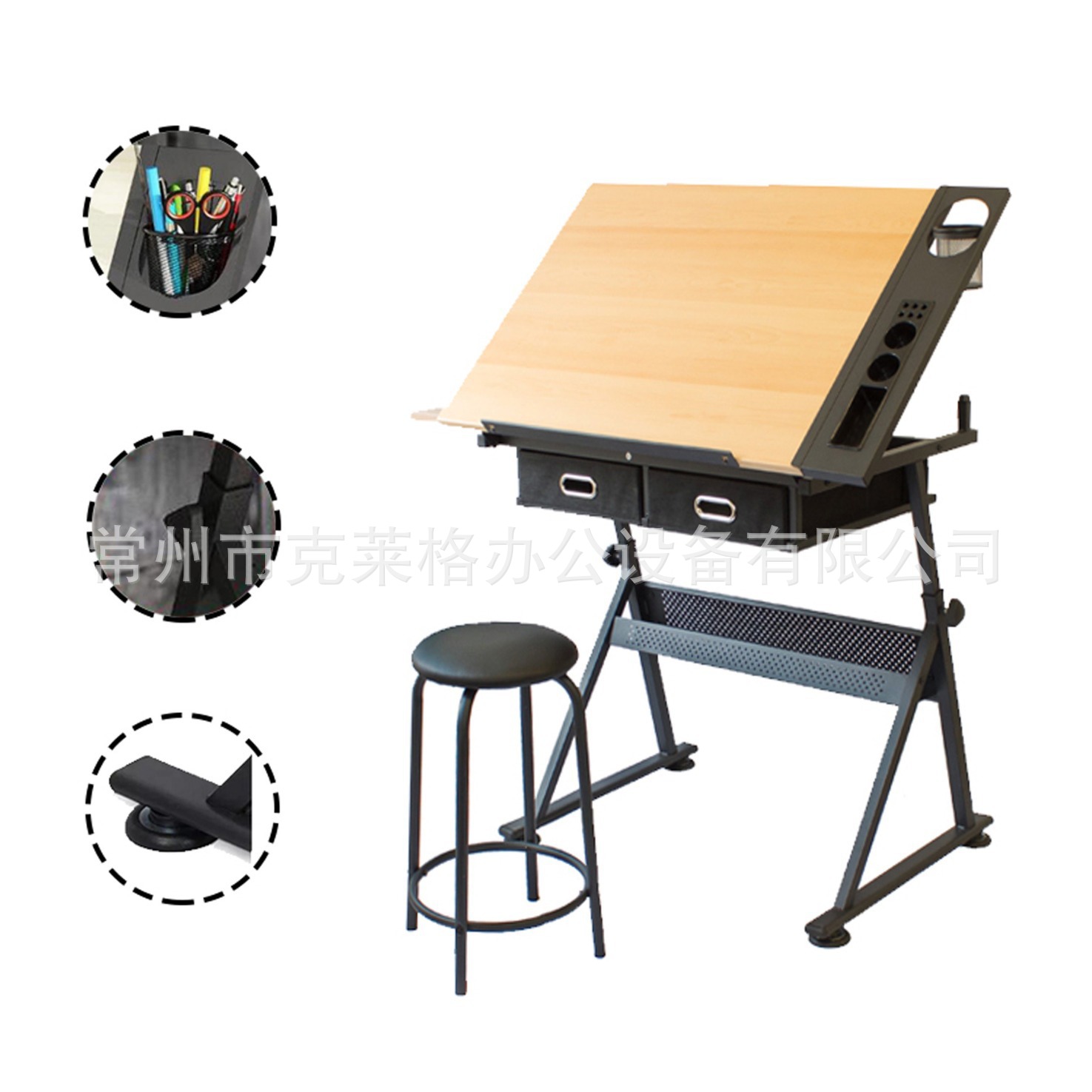 Factory wholesale multi-purpose household lifting drawing table architect design Bevel drawing Workbench desktop