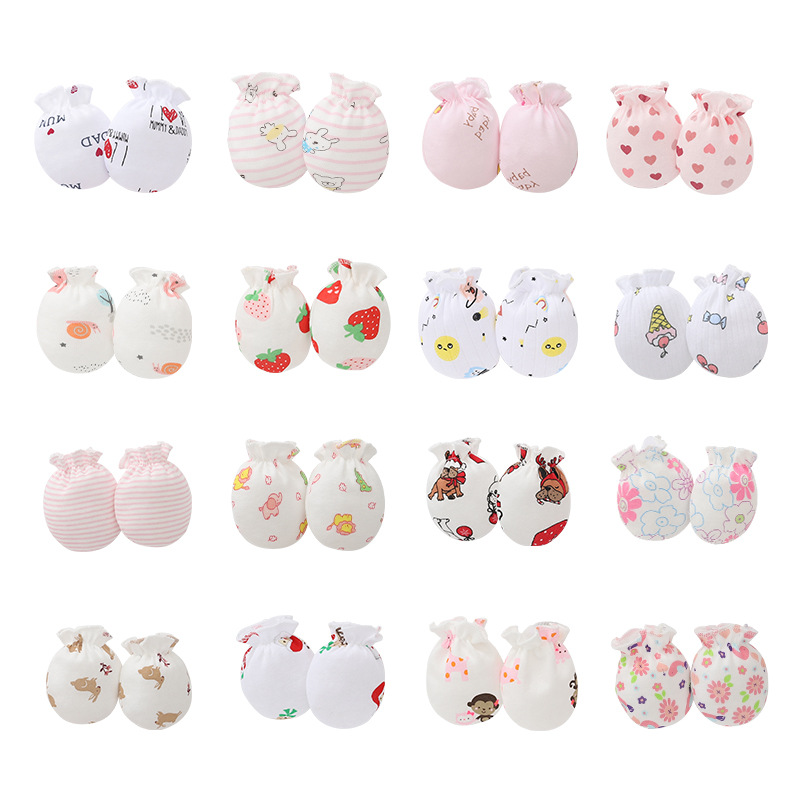 Foreign trade Europe and the United States baby gloves newborn baby hand armour sleeping foot cover multi-style gloves centralized link