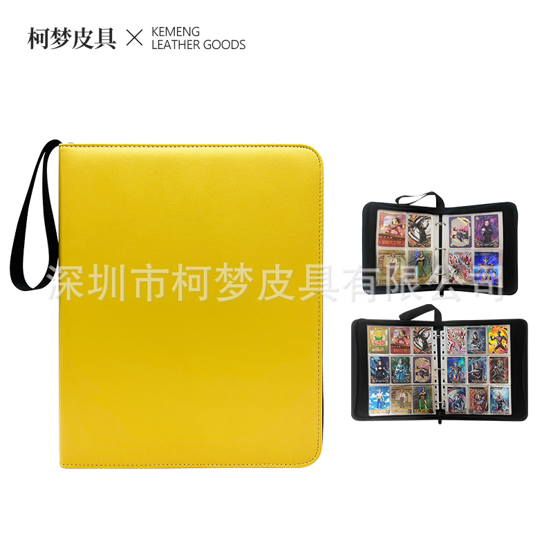 Amazon Hot Sale Solid Color Card Book Pokémon Card Book Treasure Dream Collection Game Card Storage Card Book