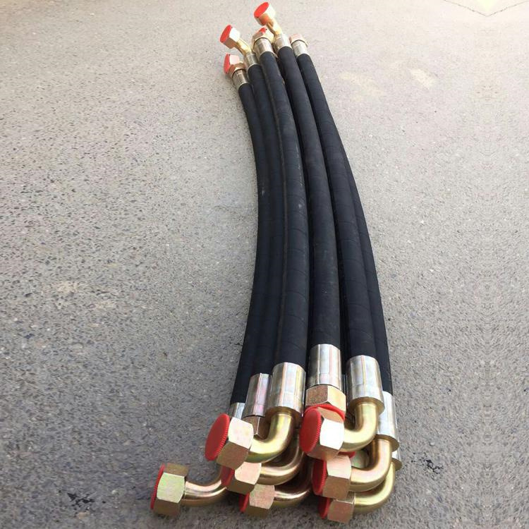 High-Pressure Hose Assembly Steel Wire Wrapped Rubber Hose for Coal Mines Oil Pipe Supply High and Low Pressure Hose Hydraulic Oil Pipe