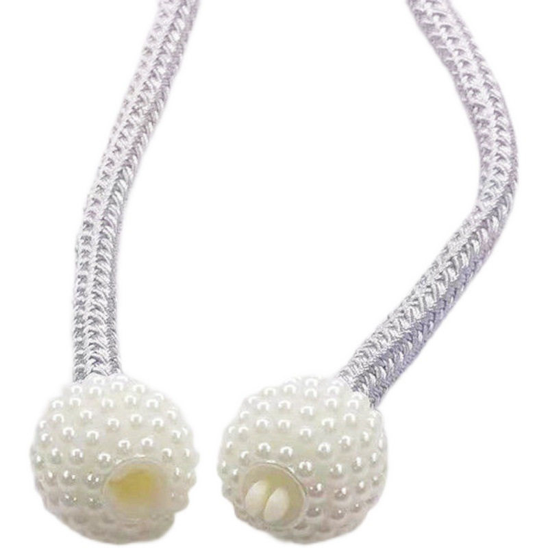 New curtain buckle curtain strap pearl buckle design non-perforated installation curtain rope manufacturers wholesale