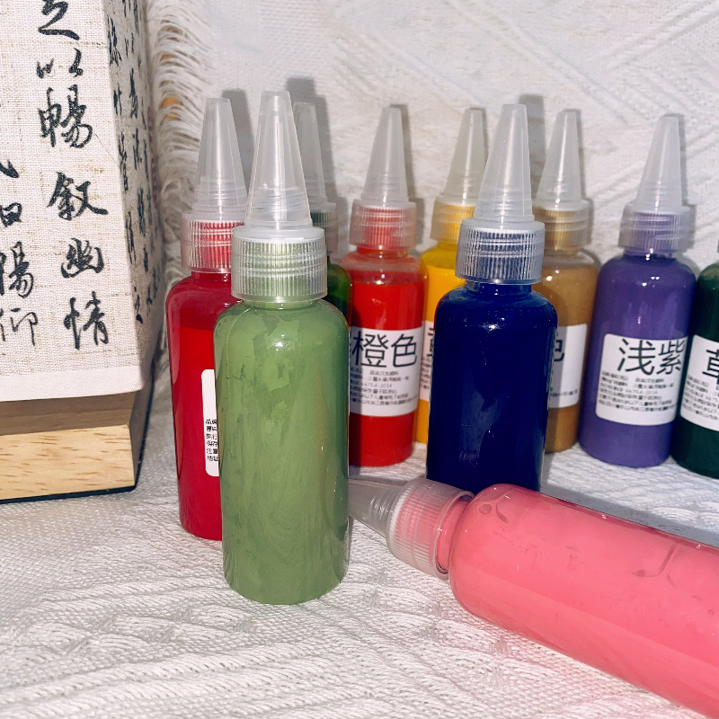 Drift Paint Single Bottle 50ml Large Capacity Single Bottle Paint Fan Paint Material Package Environmentally Friendly and Odorless Drift Paint Environmentally Friendly Paint Fan