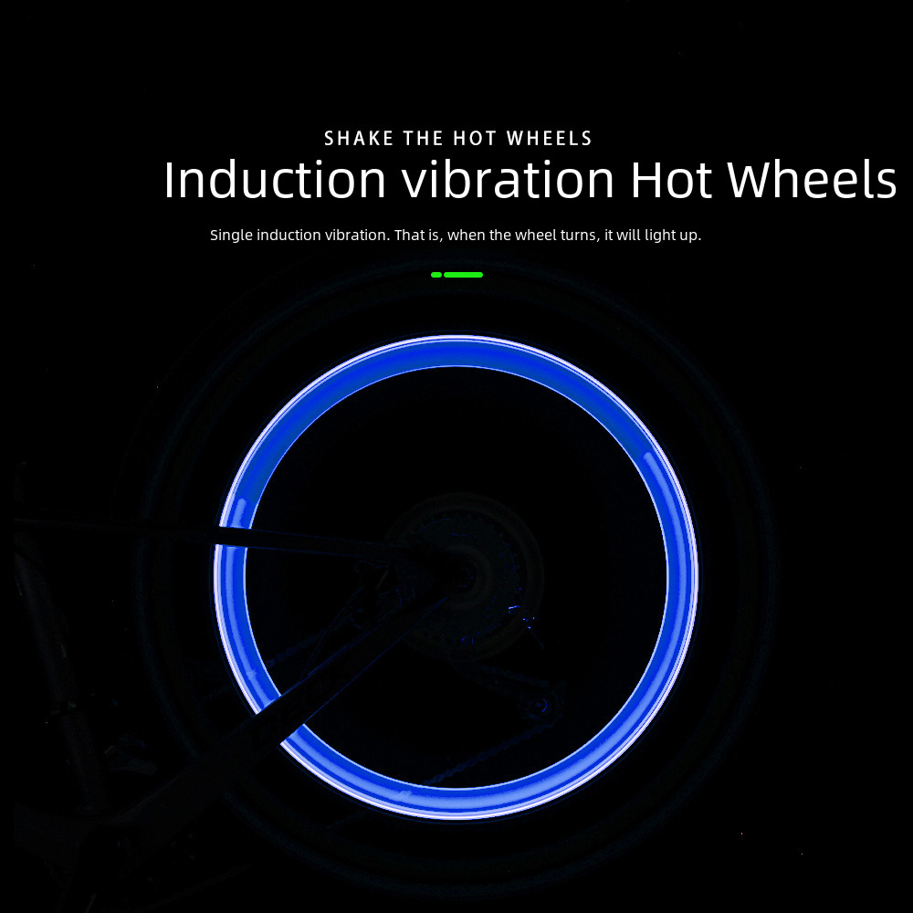 Monochrome bicycle Hot Wheel fluorescent rod gas nozzle lamp valve core lamp riding accessories color price