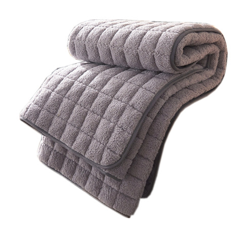 Lamb's Wool Mattress Cushion Household Thin Single Double Student Mattress Protective Pad Bedding Quilt Anti-Slip Mat