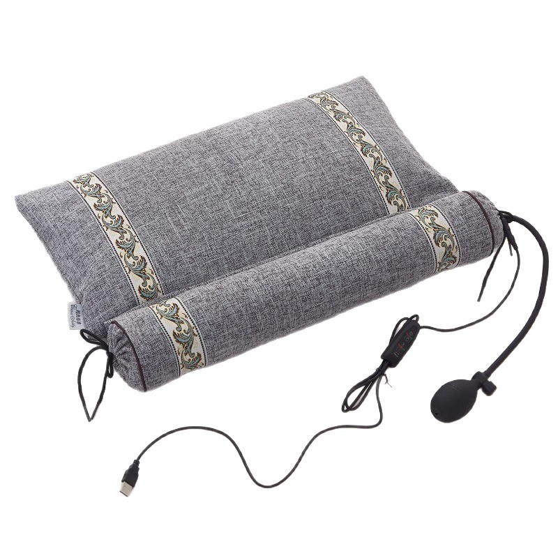 Buckwheat Cassia Seed Cervical Pillow, Special Sleeping Aid Candy Cylindrical Anti-Arch Traction Pillow for Sleeping