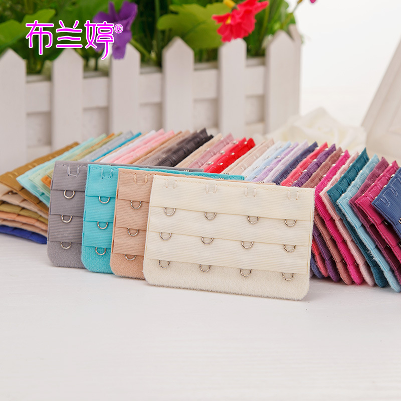 Удлинитель бюстгальтера три ряда и четыре кнопки без упаковки электролитический крючок