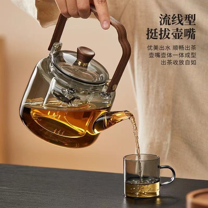 New Tea-Making Electric Ceramic Stove, High Temperature Resistant Tea-Making Device, Household Glass Kettle, Small Electric Stove Kettle, Kettle