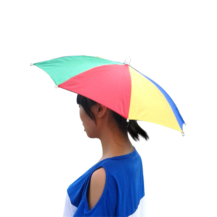 32CM head umbrella watermelon travel fishing umbrella cap children's handle umbrella fishing fishing gear umbrella printable foreign trade advertising umbrella