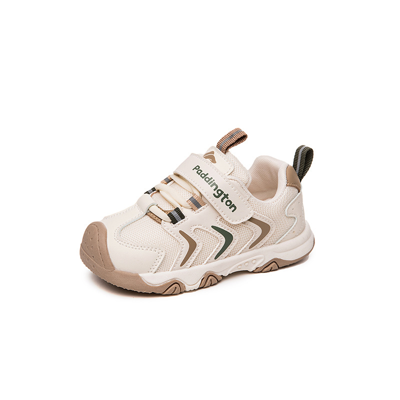 Paddington Bear 2025 Spring New Children's Mesh-top Learning Machine Shoes Girls Anti-slip Shoes Boys sneaker