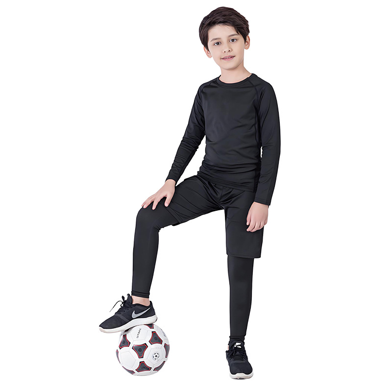 Sports Suit Men's New Casual Men's Fitness Suit Quick-Drying Running Training Sports Fitness Pants Suit