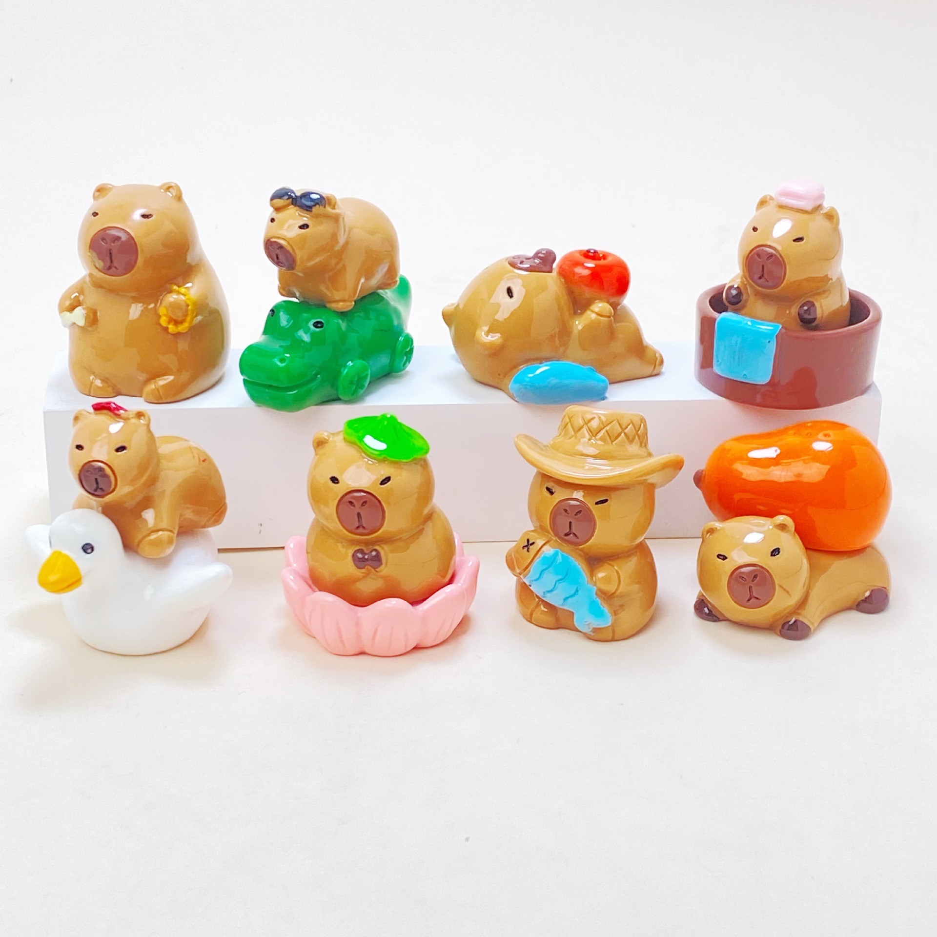 Kapibala Resin Car Ornaments Trendy Cute DIY Keychain Accessories Live Broadcast Wholesale