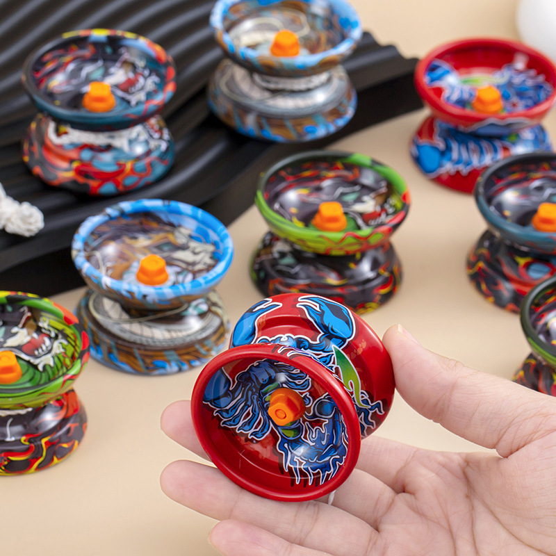 Cross-border Alloy Yo-yo Children Metal YOYO Ball Live Dead Sleep Entry Yo-yo Competitive Boy Toy