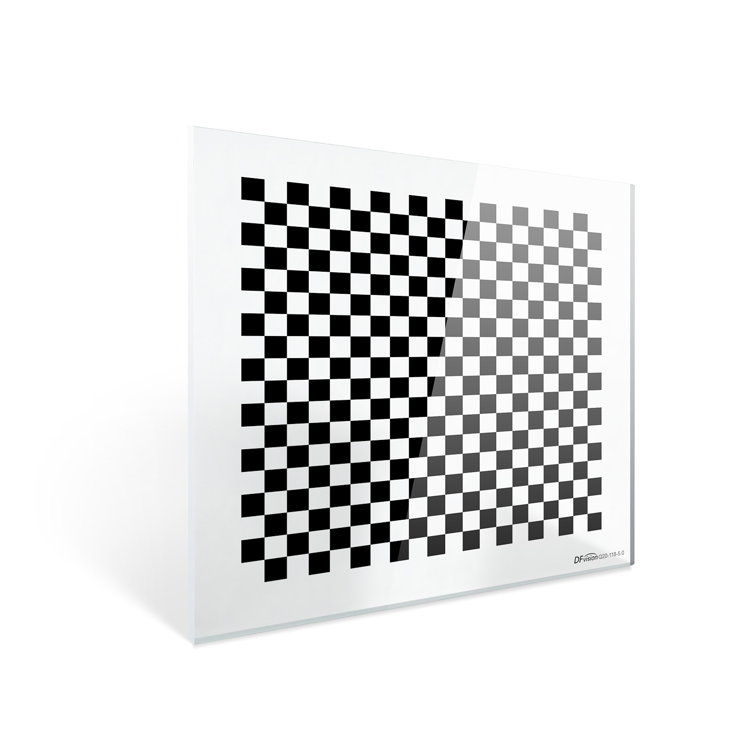 Machine Vision Glass Calibration Board 0.5Um High-Precision Transparent Glass Chrome-Plated 20X18 Checkerboard Test Target