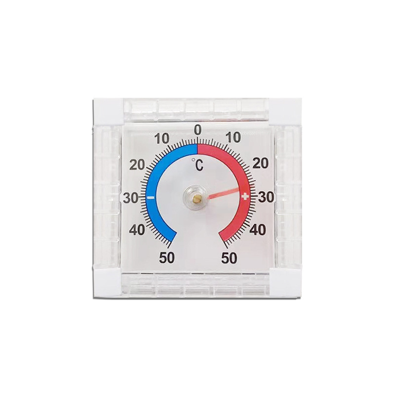 Chen Ying 207 small square thermometer household window thermometer wall-mounted pointer thermometer wholesale
