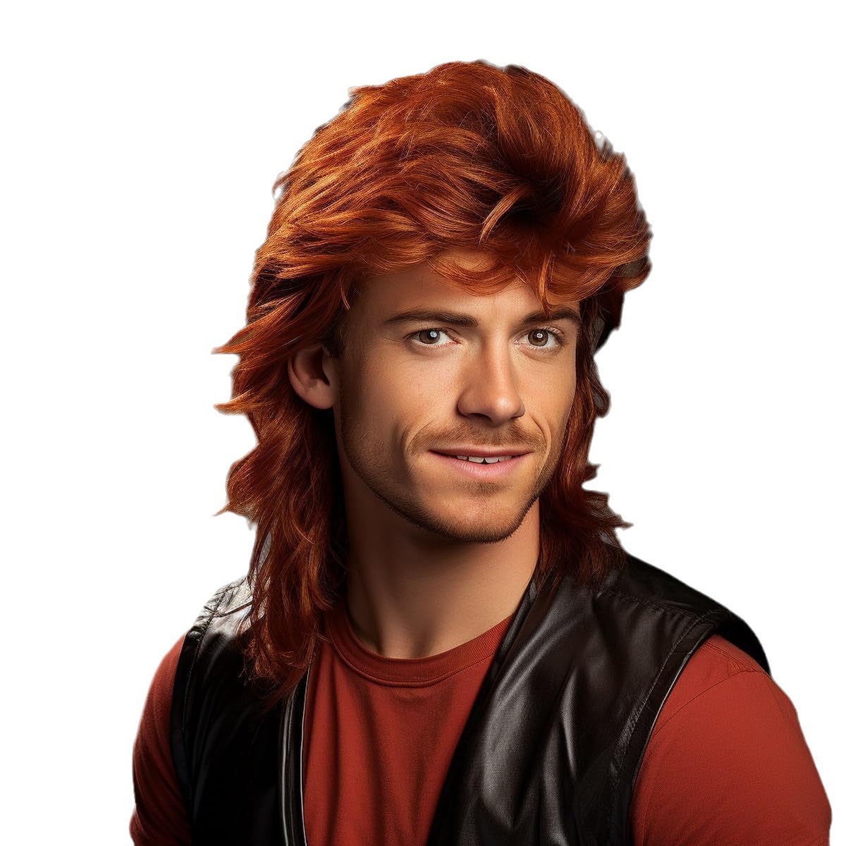 Cross-Border European and American Wig Hair Fashion Men's Wig Fluffy Short Hair Mechanism Chemical Fiber Wig Headgear Men's Wig