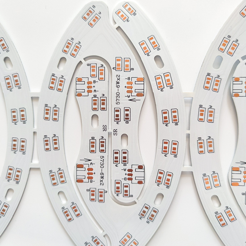 Led Ceiling Light Aluminum Substrate Circular Single and Double Color Horseshoe Circuit Board Pcb Circuit Board Custom-Made