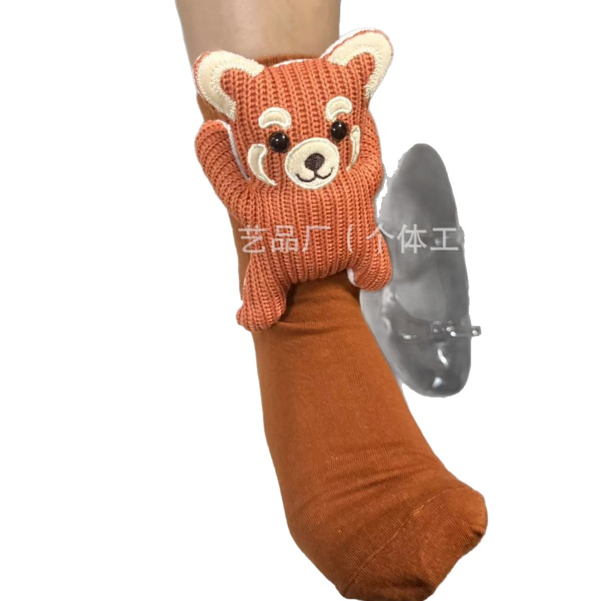 Cross-Border New 3D Knit Animal Socks Plush Crochet Animal Socks Cute Animal Socks