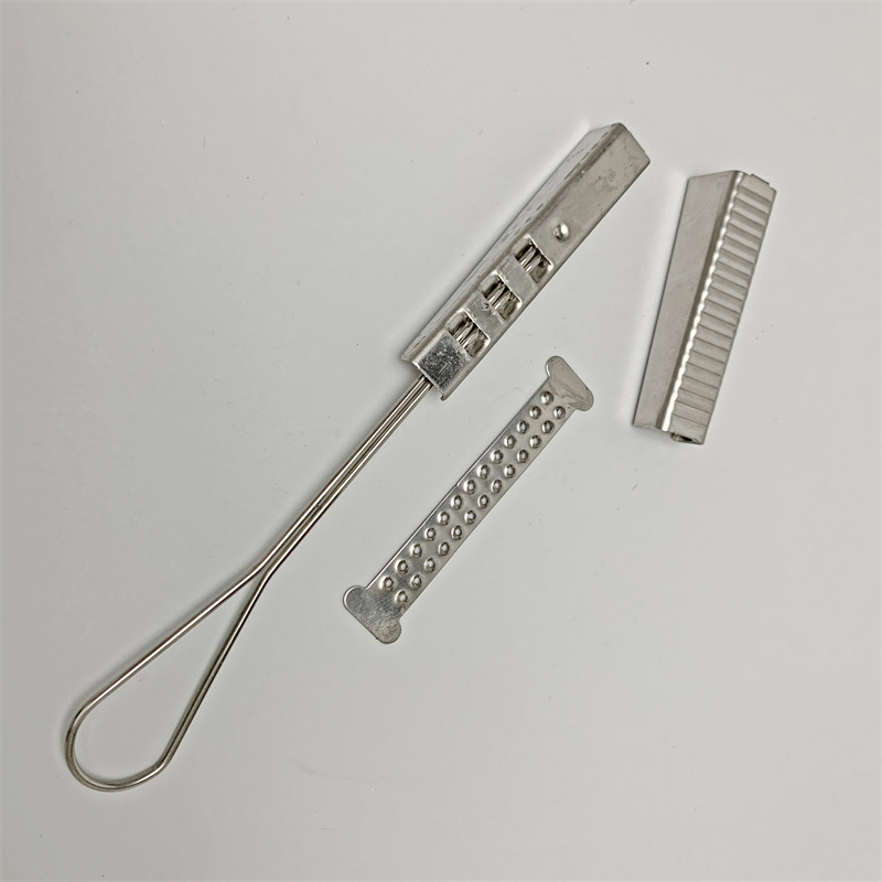 Production optical cable link clamp stainless steel S-type fastener optical fiber cable clamp cable fastener Tension clamp